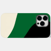 Coques Case-Mate iPhone Vagues simples - vert, crème et noir (Verso (horizontal))