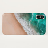 Coques Case-Mate iPhone Vagues sur la plage de sable (Dos (Horizontal))