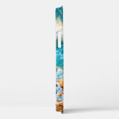 Coques Case-Mate iPhone Vagues sur une plage rocheuse au coucher du soleil (Verso / Droite)