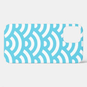 Coques Case-Mate iPhone Vagues texture bleu marine (Verso (horizontal))