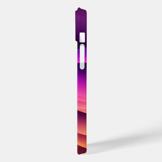 Coques Case-Mate iPhone Vagues violettes et orange personnalisées (Verso / Gauche)