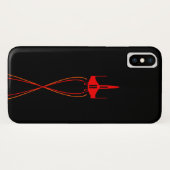 Coques Case-Mate iPhone Vaisseau spatial rouge (Dos (Horizontal))