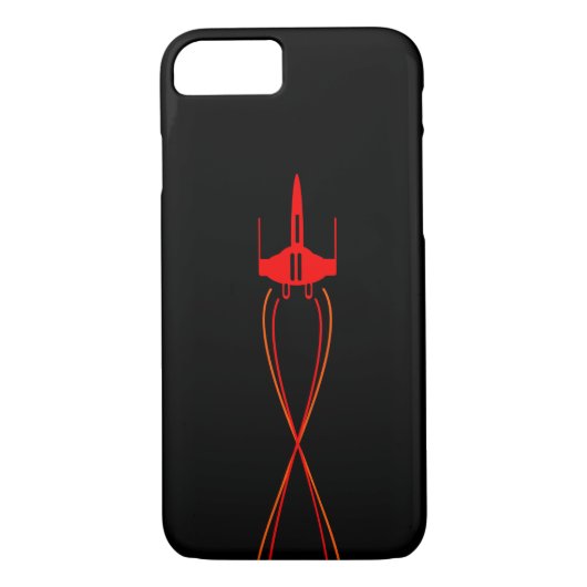 Coques Case-Mate iPhone Vaisseau spatial rouge (Dos)