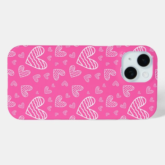 Coques Case-Mate iPhone Valentin rose (Verso (horizontal))