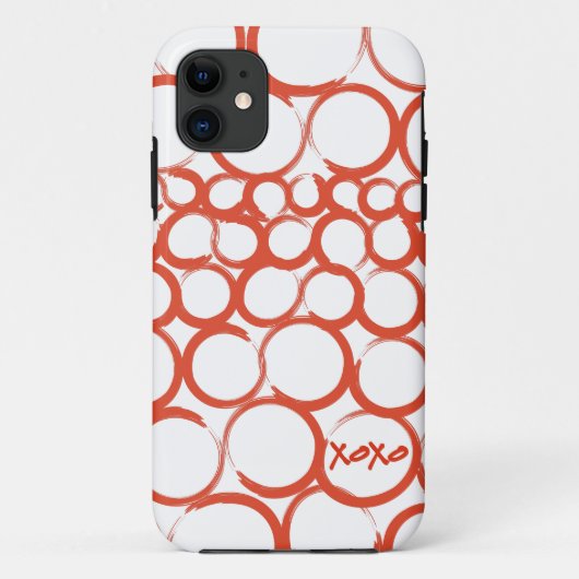 Coques Case-Mate iPhone Valentine a peint XOXO (Dos)