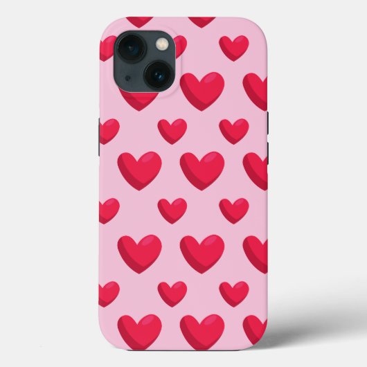 Coques Case-Mate iPhone Valentine Arrière - plan Avec Amour Du Coeur (Verso)