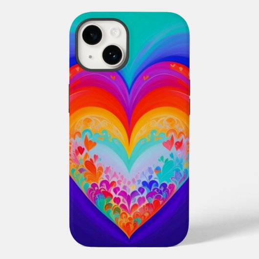 Coques Case-Mate iPhone Valentine Coeurs Abstraits (Verso)