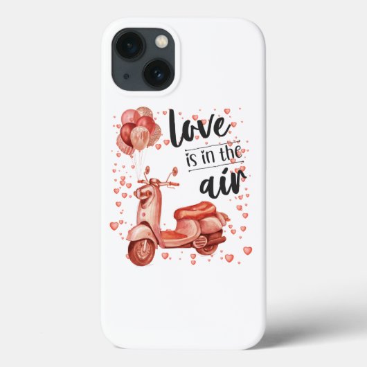 Coques Case-Mate iPhone Valentine design : scooter et ballons (Verso)