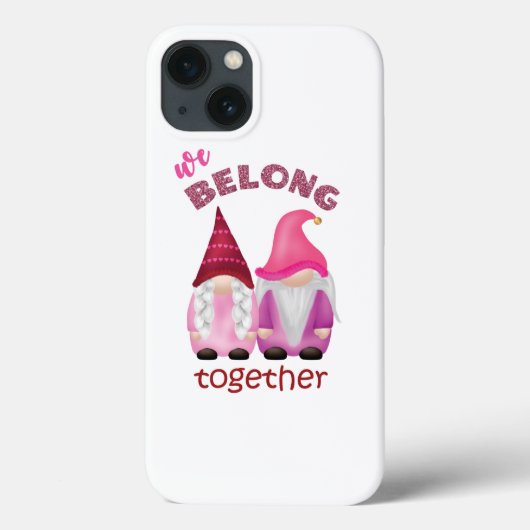 Coques Case-Mate iPhone Valentine gnomes : nous appartenons ensemble (Verso)