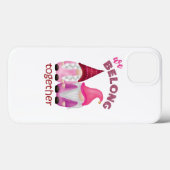 Coques Case-Mate iPhone Valentine gnomes : nous appartenons ensemble (Verso (horizontal))