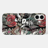 Coques Case-Mate iPhone valentine maximalisme col sombre (Verso (horizontal))