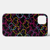 Coques Case-Mate iPhone Valentine Motif avec Coeurs de couleurs (Verso (horizontal))