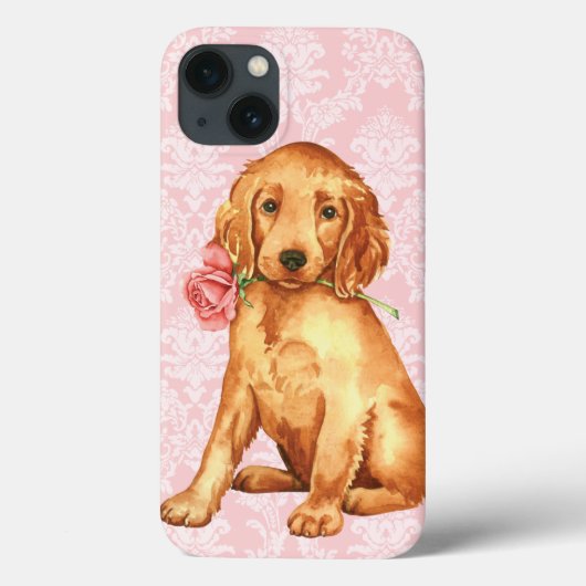 Coques Case-Mate iPhone Valentine Rose Irish Setter (Verso)