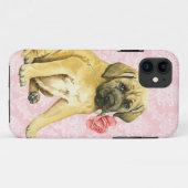 Coques Case-Mate iPhone Valentine Rose Mastiff (Dos (Horizontal))