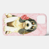 Coques Case-Mate iPhone Valentine Rose Petit Basset Griffon Vendeen (Verso (horizontal))