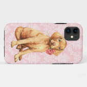 Coques Case-Mate iPhone Valentine Rose Vizsla (Dos (Horizontal))