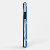 Coques Case-Mate iPhone Valentine's Day hearts on striped background (Dos/Droite)