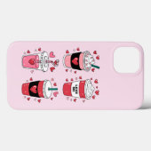 Coques Case-Mate iPhone Valentines Day Latte Coffee Lover (Verso (horizontal))
