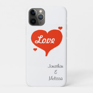 Coque Case-Mate Pour iPhone Valentine's Love Hearts PERSONNALISER les noms