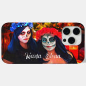 Coques Case-Mate iPhone Vallarta Catrinas avec fleurs et bougies 1718 (Verso (horizontal))