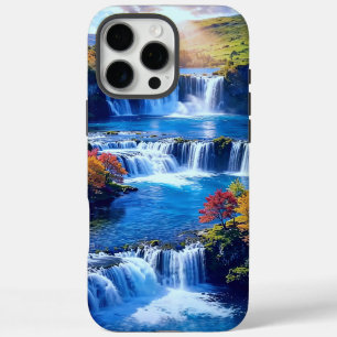 Coques iPhone 16 Pro Max Vallée en cascade ensoleillée 001