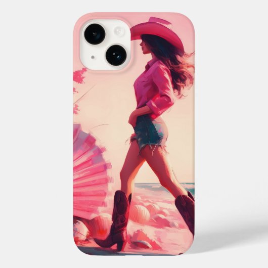 Coques Case-Mate iPhone Valse côtière de Cowgirl (Verso)