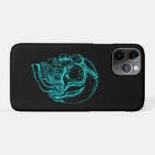 Coques Case-Mate iPhone Vampire crâne noir et vert (Dos (Horizontal))