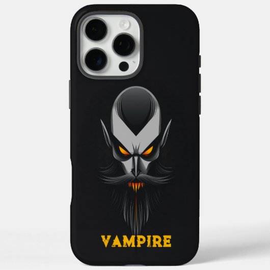 Coques Case-Mate iPhone Vampire noir en colère (Verso)