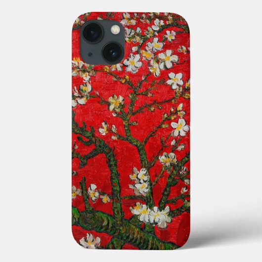 Coques Case-Mate iPhone Van Gogh Almond Blossoms Rouge (Verso)