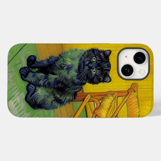 Coques Case-Mate iPhone Van Gogh Black Cat (Verso (horizontal))