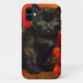 Coques Case-Mate iPhone Van Gogh Black Kitten (Dos)