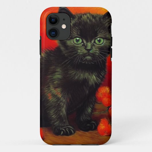 Coques Case-Mate iPhone Van Gogh Black Kitten (Dos)