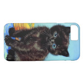 Coques Case-Mate iPhone Van Gogh Black Kitten avec fils (Dos (Horizontal))