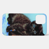 Coques Case-Mate iPhone Van Gogh Black Kitten avec fils (Verso (horizontal))