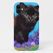 Coques Case-Mate iPhone Van Gogh Chat et fleurs (Dos)