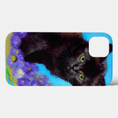 Coques Case-Mate iPhone Van Gogh Chat et fleurs (Verso (horizontal))