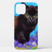 Coques Case-Mate iPhone Van Gogh Chat et fleurs (Verso)