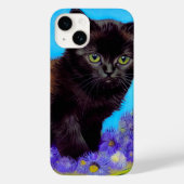 Coques Case-Mate iPhone Van Gogh Chat et fleurs (Verso)