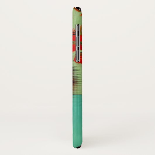 Coques Case-Mate iPhone Van Gogh Chat noir Fleurs rouges (Dos/Gauche)