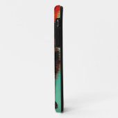 Coques Case-Mate iPhone Van Gogh Chat noir Fleurs rouges (Dos/Gauche)