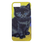 Coques Case-Mate iPhone Van Gogh Chat noir Fleurs violettes (Dos)