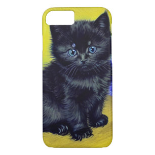 Case-Mate iPhone Case Van Gogh Chat noir Fleurs violettes