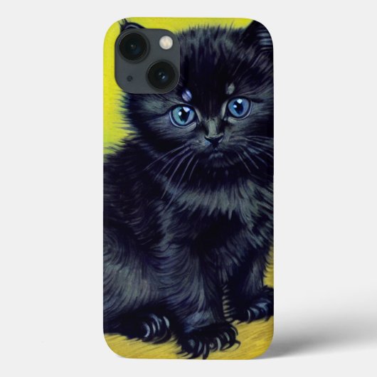 Coques Case-Mate iPhone Van Gogh Chat noir Fleurs violettes (Verso)