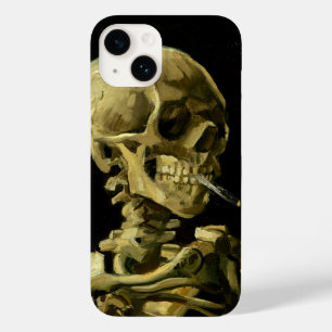 Coque Pour iPhone 14 Van Gogh Fumer du squelette