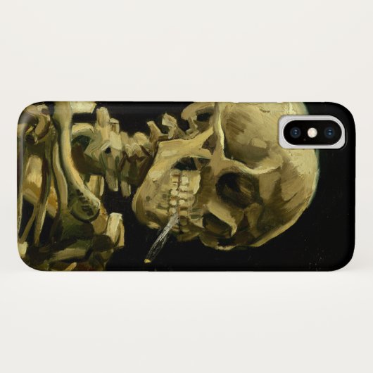 Coques Case-Mate iPhone Van Gogh Fumer du squelette (Dos (Horizontal))