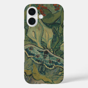 Coques iPhone 16 Van Gogh Grand Papillon de Nuit Paon Vintage Art d