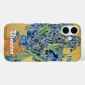 Coques Case-Mate iPhone Van Gogh Irises Vase Bouquet de fleurs bleues Art  (Verso (horizontal))