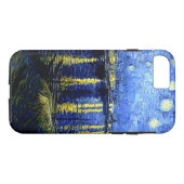 Coques Case-Mate iPhone Van Gogh - Nuit étoilée sur le Rhône (Dos (Horizontal))