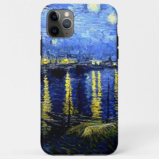 Coques Case-Mate iPhone Van Gogh - Nuit étoilée sur le Rhône (Dos)