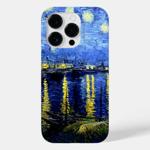 Coque Pour iPhone 14 Pro Van Gogh - Nuit étoilée sur le Rhône